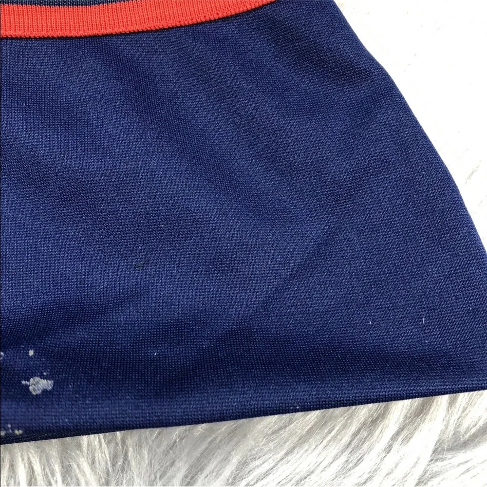 Vintage Snoopy Red Navy Blue Polyester Dress